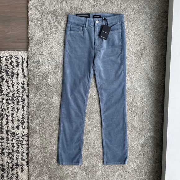 Club Monaco High Rise Corduroy Pants Skinny Jeans Pastel Blue - Size 24" - NWT - Picture 4 of 14